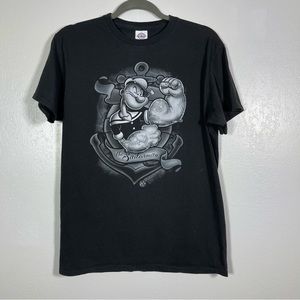 Delta Pro Weight, Popeye The Sailorman Graphic T-Shirt. Size Medium.